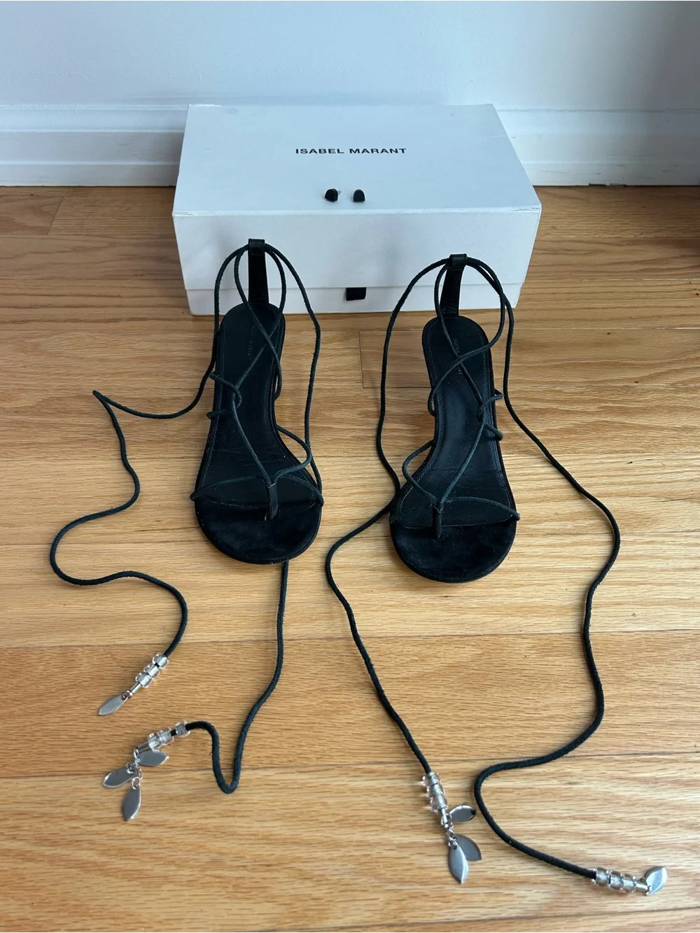 ISABEL MARANT Amifa Sandals in Faded Black
